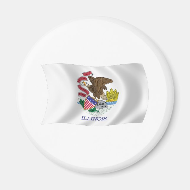 Illinois Flag Magnet (Vorne)