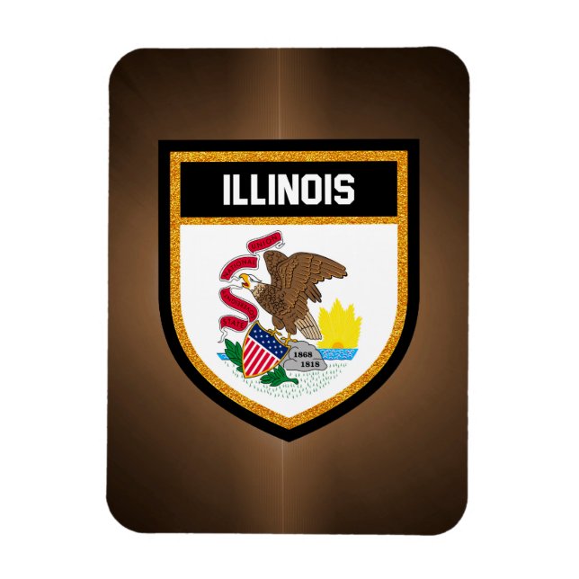 Illinois Flag Magnet (Vertikal)