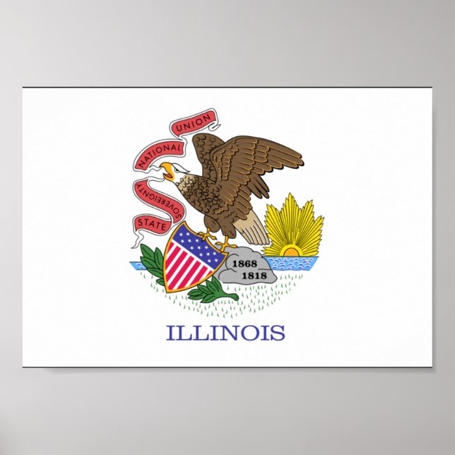 Illinois Flag Poster (Vorne)