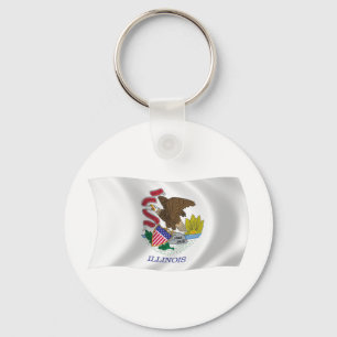 Illinois Flag Schlüsselanhänger