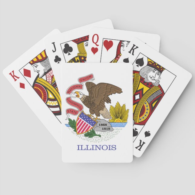 Illinois Flag Spielkarten (Rückseite)