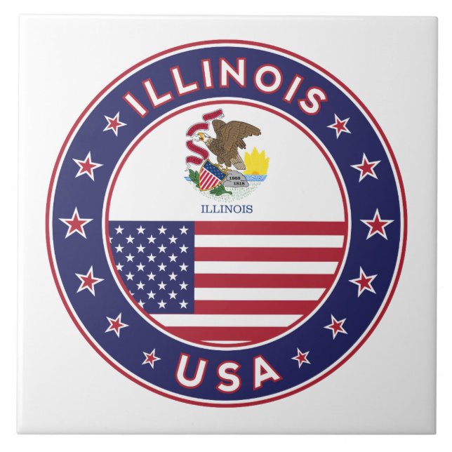 Illinois Fliese (Vorderseite)