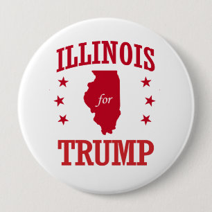 ILLINOIS FÜR DONALD TRUMP BUTTON