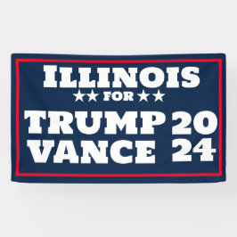 Illinois für Trump Vance 2024-Banner Banner