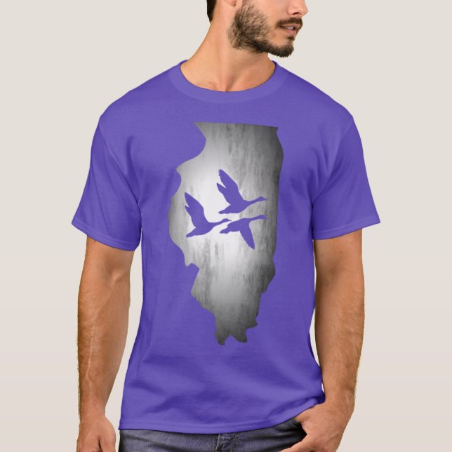 Illinois-Gänse-Jagd-Pullover Oversized T-Shirt (Vorderseite)