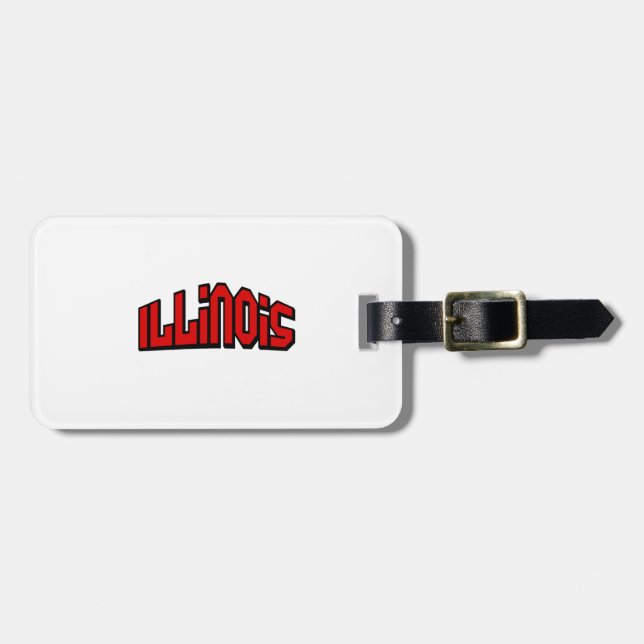 Illinois Gepäckanhänger (Vorderseite horizontal)