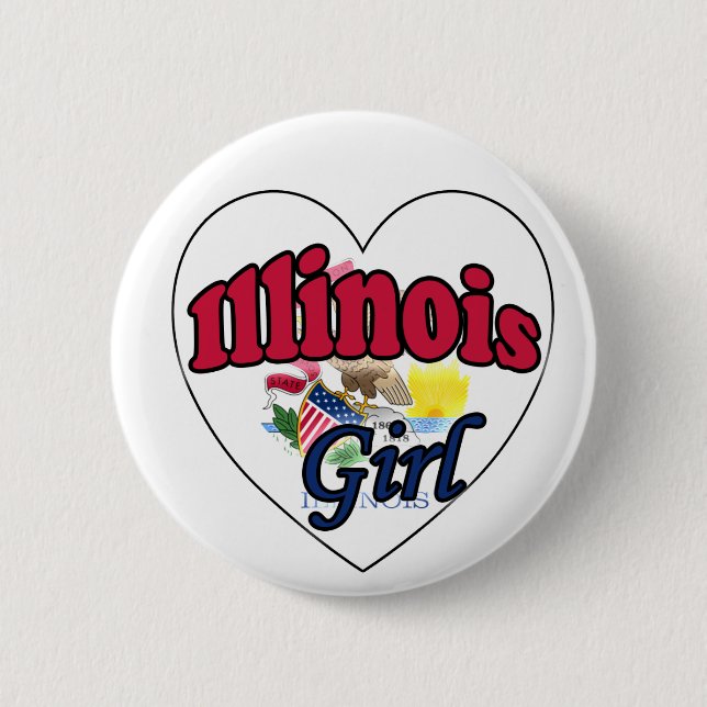 Illinois Girl Button (Vorderseite)