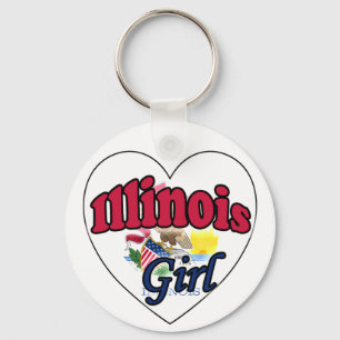 Illinois Girl Schlüsselanhänger