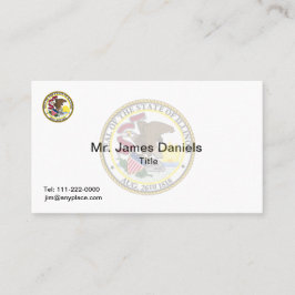 Illinois Great Siegel Visitenkarte