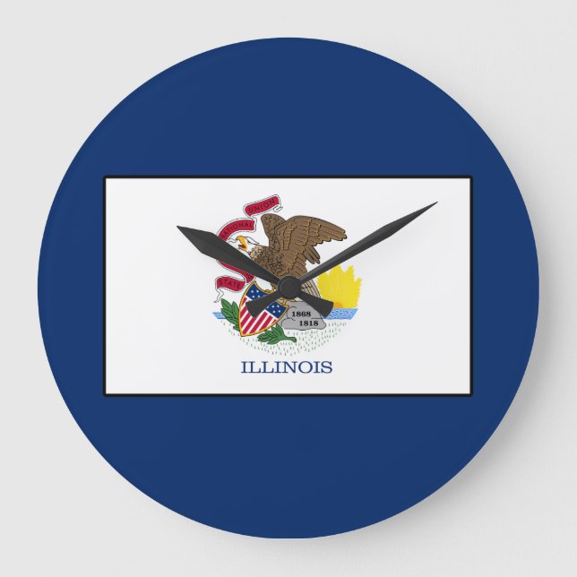 Illinois Große Wanduhr (Vorderseite)