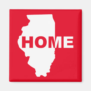 Illinois Heim-at-Haus Kühlschrankmagnet Magnet