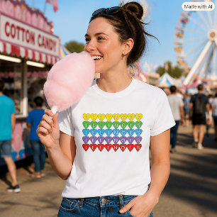 Illinois Herz Liebe Farbiger Illinois Stolz T-Shirt