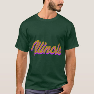 Illinois IL Amerikanischer Staatsstolz Liebe 1 T-Shirt