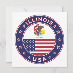 Illinois, Illinois-T - Shirt, Illinois-Aufkleber,