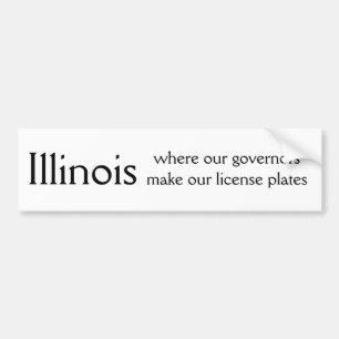 Illinois, in dem unsere Gouverneure unsere Lizenz Autoaufkleber