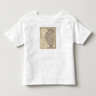 Illinois-Karte durch Mitchell Kleinkind T-shirt