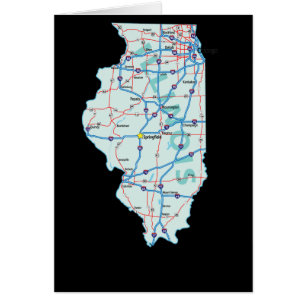 Illinois-Karten-Karte
