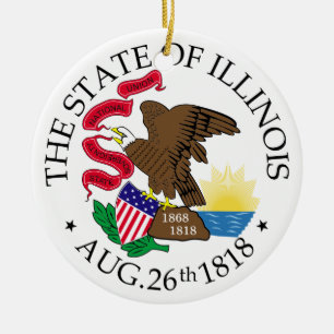 Illinois Keramik Ornament