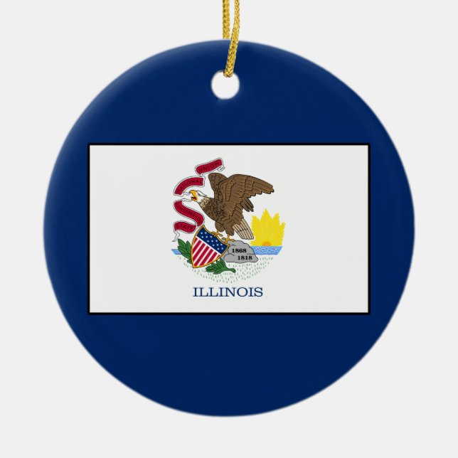 Illinois Keramik Ornament (Vorne)