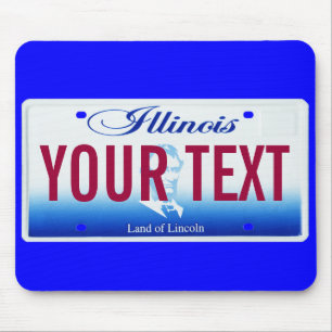 Illinois-Kfz-KennzeichenMausunterlage Mousepad
