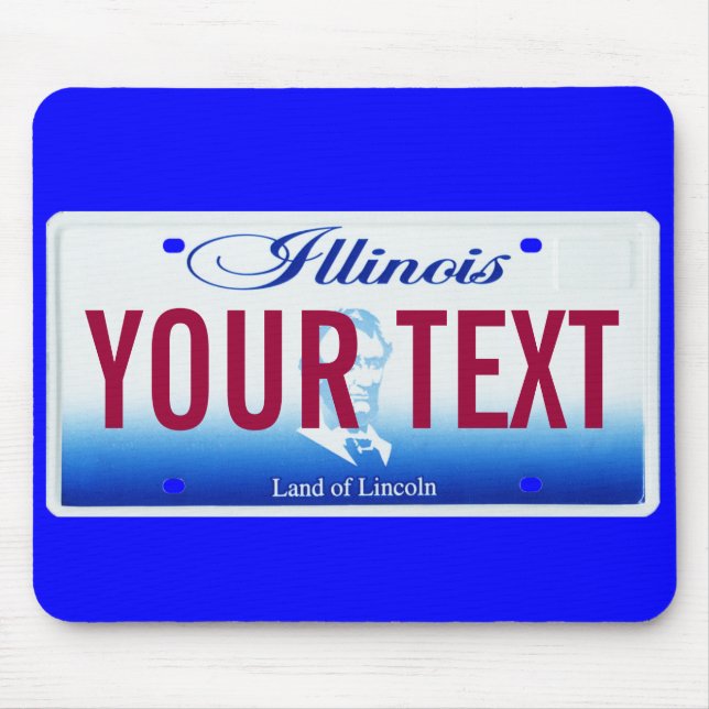 Illinois-Kfz-KennzeichenMausunterlage Mousepad (Vorne)