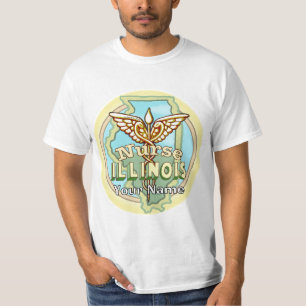 Illinois Krankenschwester Caduceus T-Shirt
