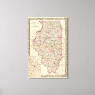 Illinois Leinwanddruck