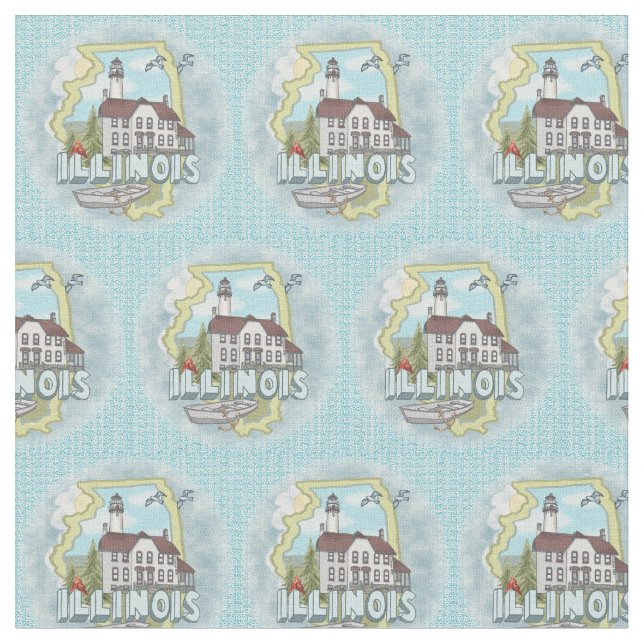 Illinois Lighthouse Stoff (Nahaufnahme)