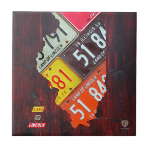 Illinois-Lizenz-Platten-Karten-Keramik-Fliese Fliese