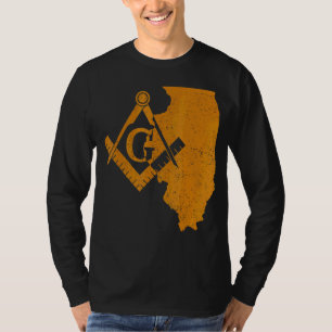 Illinois Masons Grand Lodge Af&am Freemason Vater T-Shirt