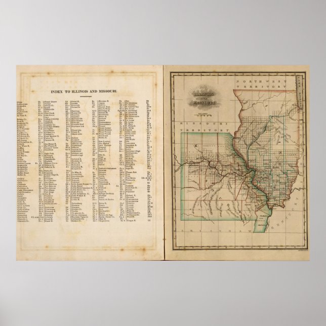 Illinois, Missouri Poster (Vorne)