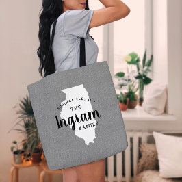 Illinois Monogram Staat Tote Bag