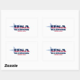 Illinois My Zuhause Staat Sticker