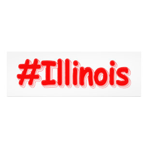 "#Illinois " Niedliches Design. Jetzt kaufen Fotodruck