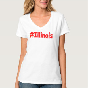 "#Illinois " Niedliches Design. Jetzt kaufen T-Shirt