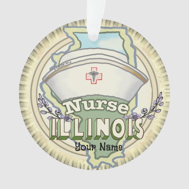 Illinois Nurse Ornament (Vorderseite)