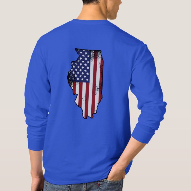 Illinois Patriot Long Sleeved T - Shirt (Rückseite)
