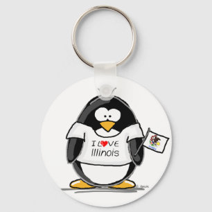 Illinois-Pinguin Schlüsselanhänger