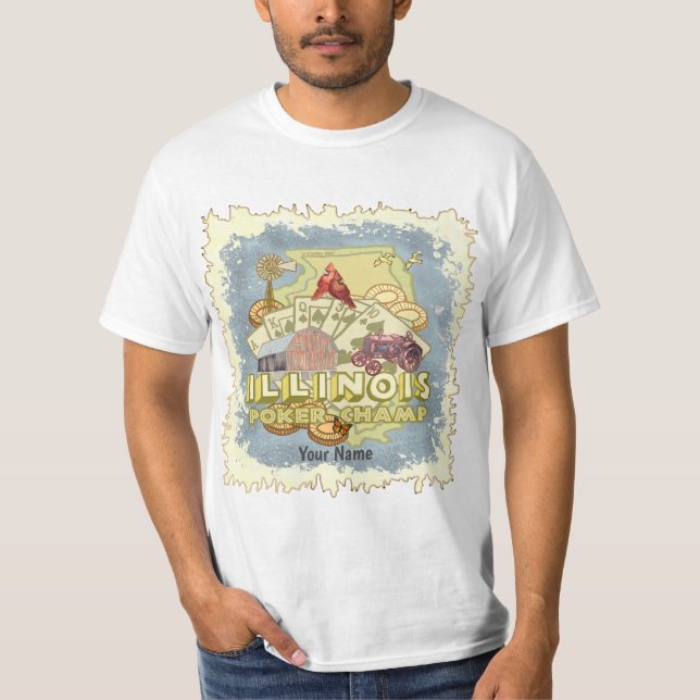 Illinois Poker T-Shirt (Vorderseite)