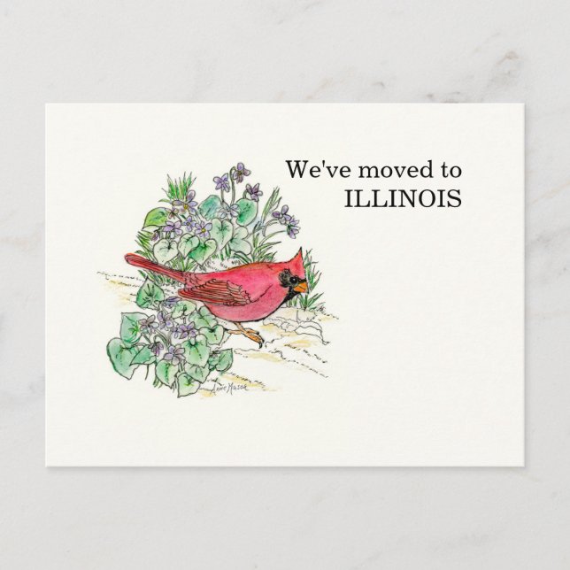 Illinois Postkarte (Vorderseite)