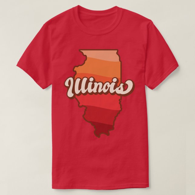 Illinois Retro T-Shirt (Design vorne)