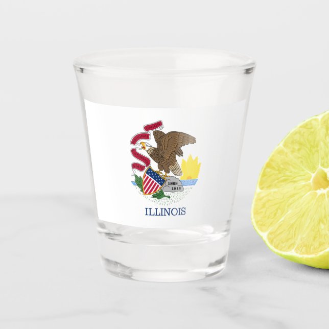 ILLINOIS SCHNAPSGLAS (Vorderseite)