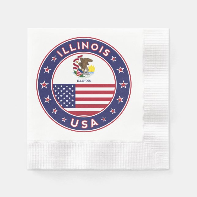Illinois Serviette (Vorderseite)