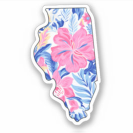 Illinois - Sommerkleber - Lilly Inspiriert Aufkleber