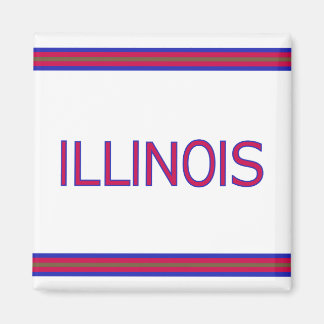 Illinois Square Magnet