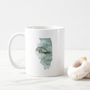 Illinois Staat Illustration Kaffeetasse