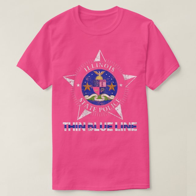 Illinois Staat Police Illinois Staat Trooper T-Shirt (Design vorne)