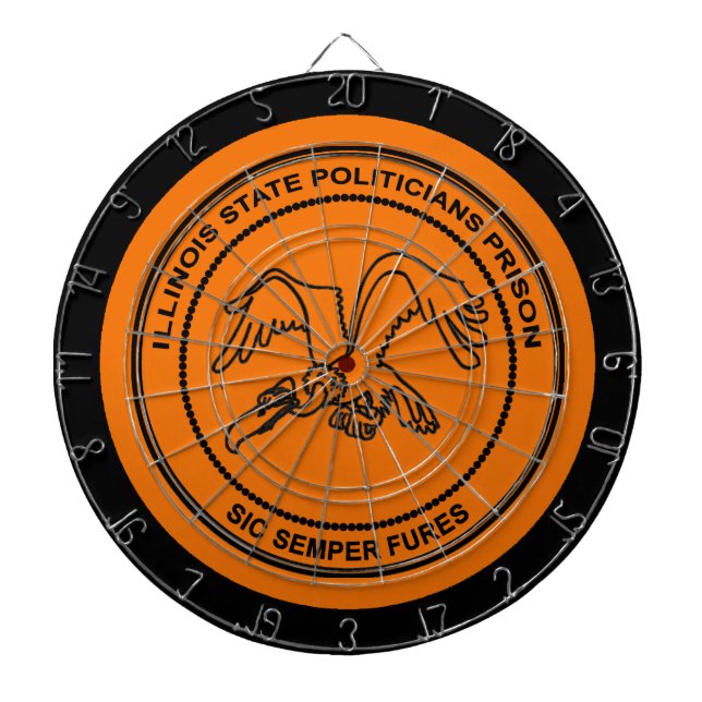 Illinois Staat Politische Gefangenschaft Dartscheibe (vorne)