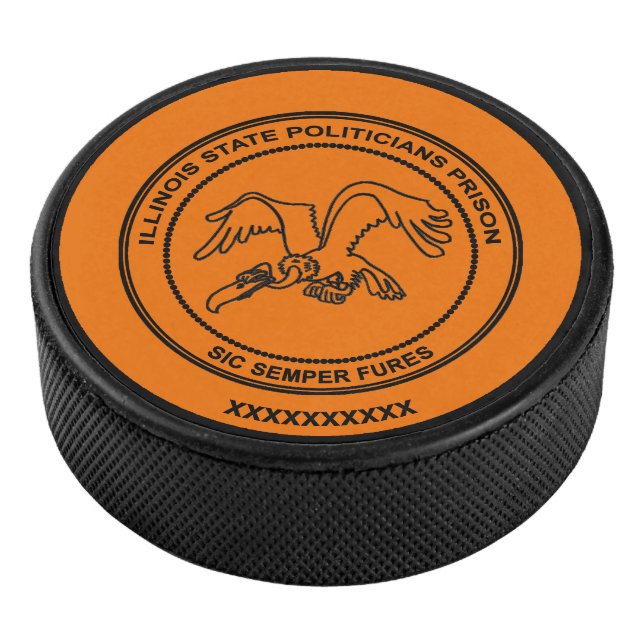 Illinois Staat Politische Gefangenschaft Eishockey Puck (3/4)