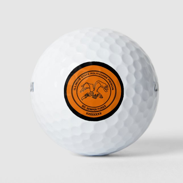 Illinois Staat Politische Gefangenschaft Golfball (Vorderseite)